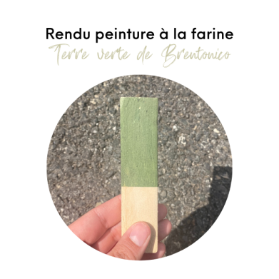 KIT PEINTURE À LA FARINE TERRE VERTE DE BRENTONICO (POUR 15 M²)