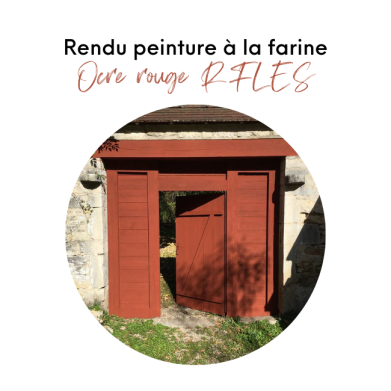 KIT PEINTURE À LA FARINE OCRE ROUGE RFLES (POUR 15 M²)