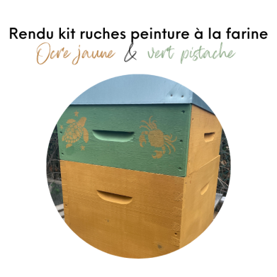 YELLOW & GREEN FLOUR PAINT HIVES KIT (FOR 7 M²)