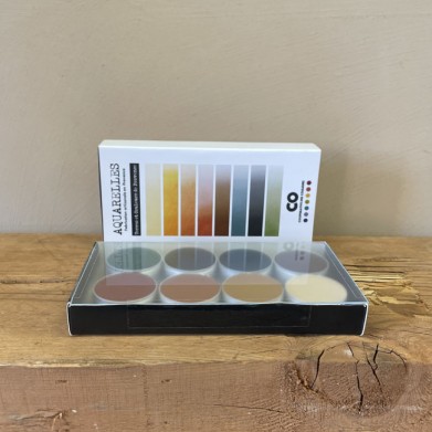 COFFRET AQUARELLES 8 TERRES ET COULEURS DE PROVENCE