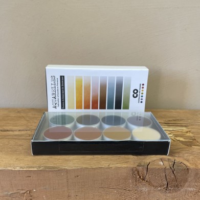 COFFRET AQUARELLES 8 COULEURS NATURELLES