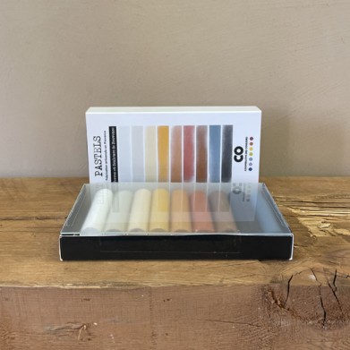 Box of 9 dry pastels "Terres et couleurs de Provence"