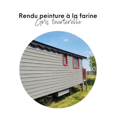 KIT PEINTURE À LA FARINE GRIS TOURTERELLE  (POUR 15 M²)