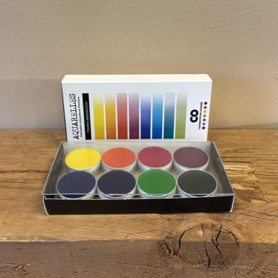 COFFRET AQUARELLES 8 COULEURS TEINTES ESSENTIELLES