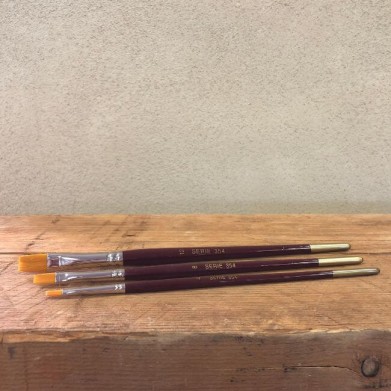 Pinceau plat polyester - 3 tailles disponibles