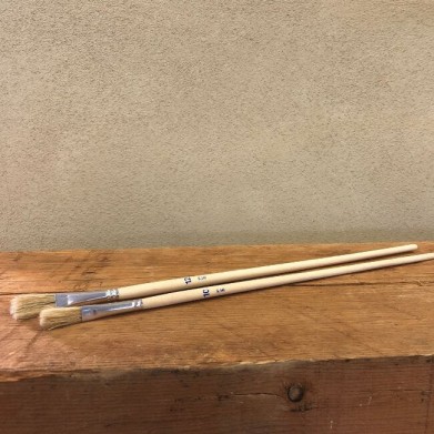flat brush, natural bristle - available in 2 sizes