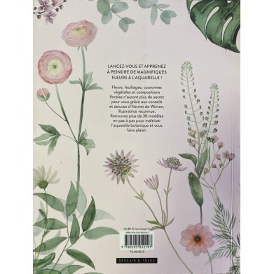 "FLEURS À L'AQUARELLE : 30 MODÈLES PAS À PAS" BY HARRIET DE WINTON