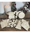 Christmas-themed wood painting kit