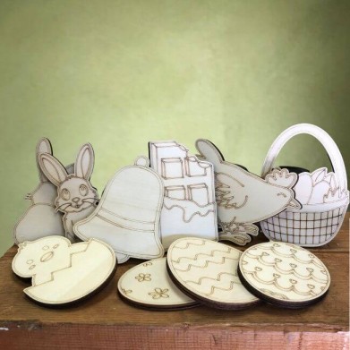 Créations en bois thème Pâques