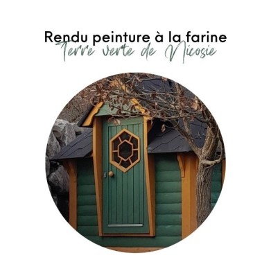 KIT PEINTURE À LA FARINE TERRE VERTE DE NICOSIE (POUR 15 M²)