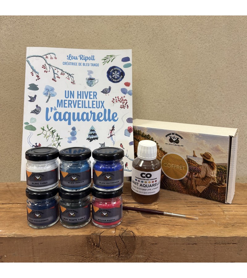 Coffret complet pigments & aquarelle | Hiver