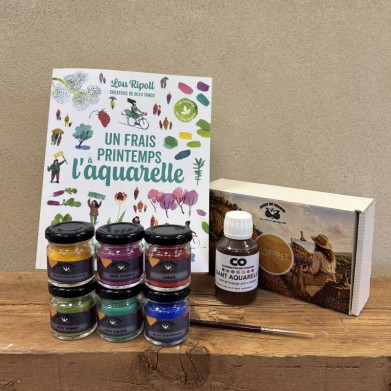 Coffret complet pigments & aquarelle | Printemps